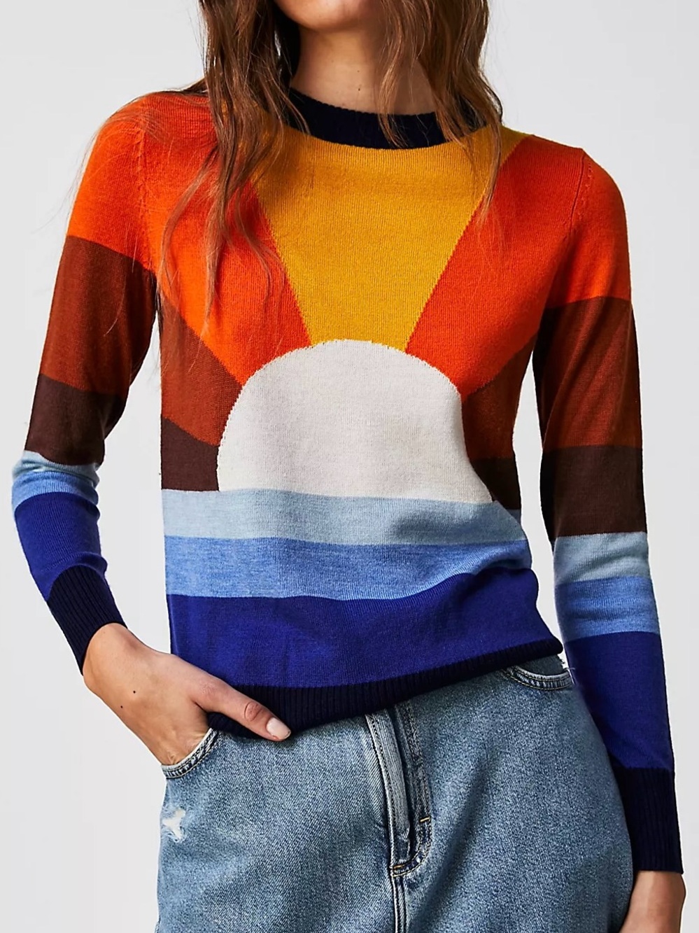 Stone Immaculate California Dreamin Sweater in multicolored size S